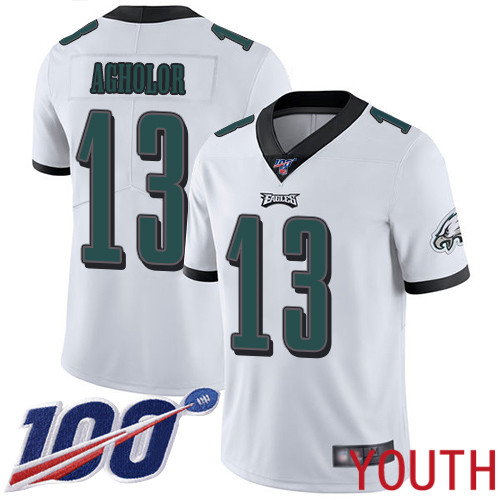 Youth Philadelphia Eagles #13 Nelson Agholor White Vapor Untouchable NFL Jersey Limited Player Season